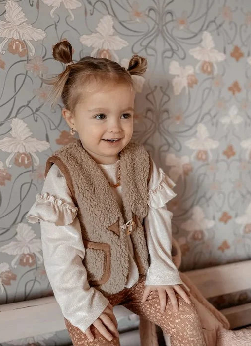 Teddy gilet | Lichtbruin