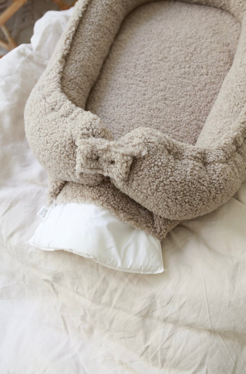 Babynestje teddy - Taupe