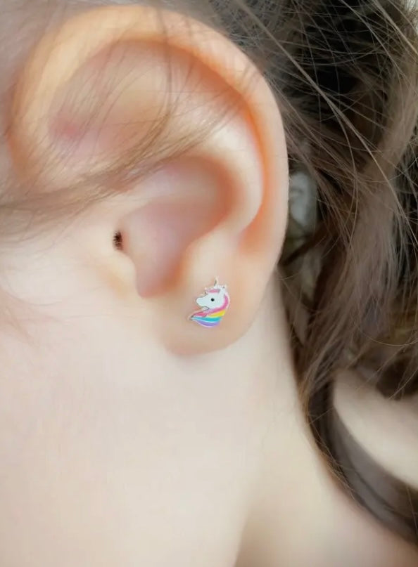 Oorbellen | Eenhoorn hoofd