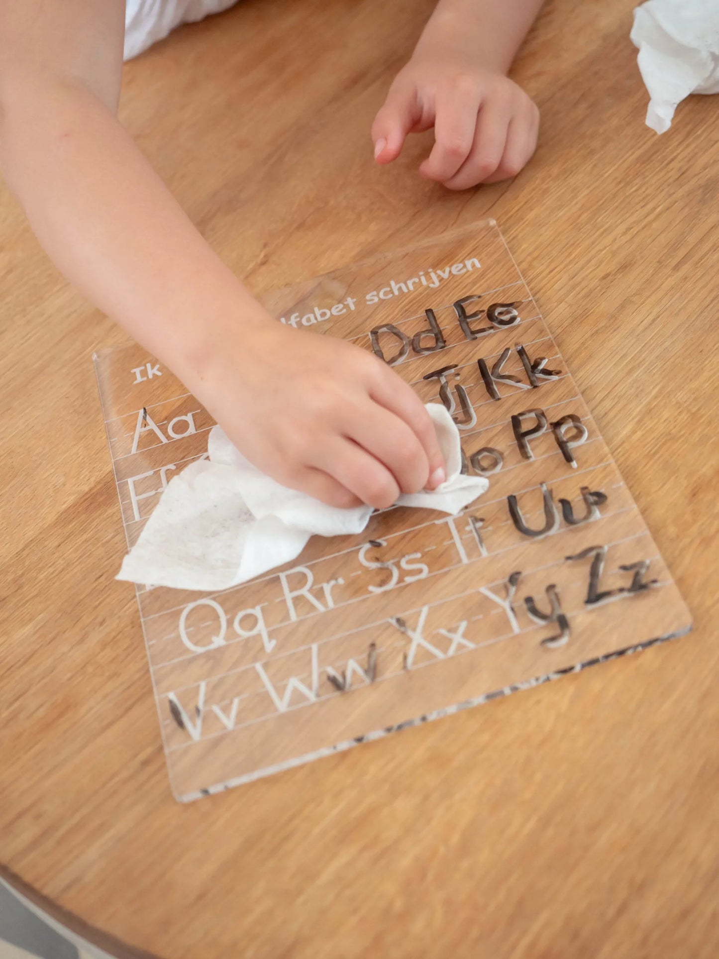 Ik kan het alfabet schrijven