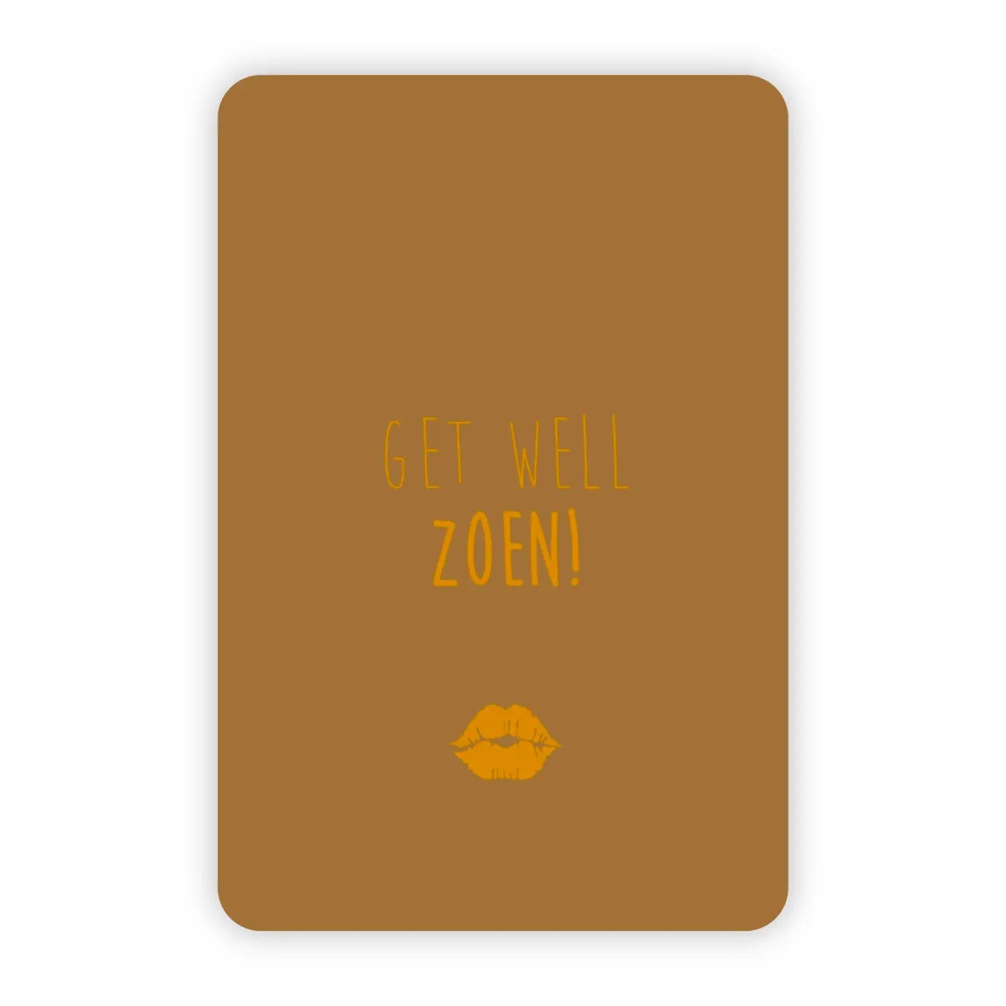 Wenskaart | Get well zoen