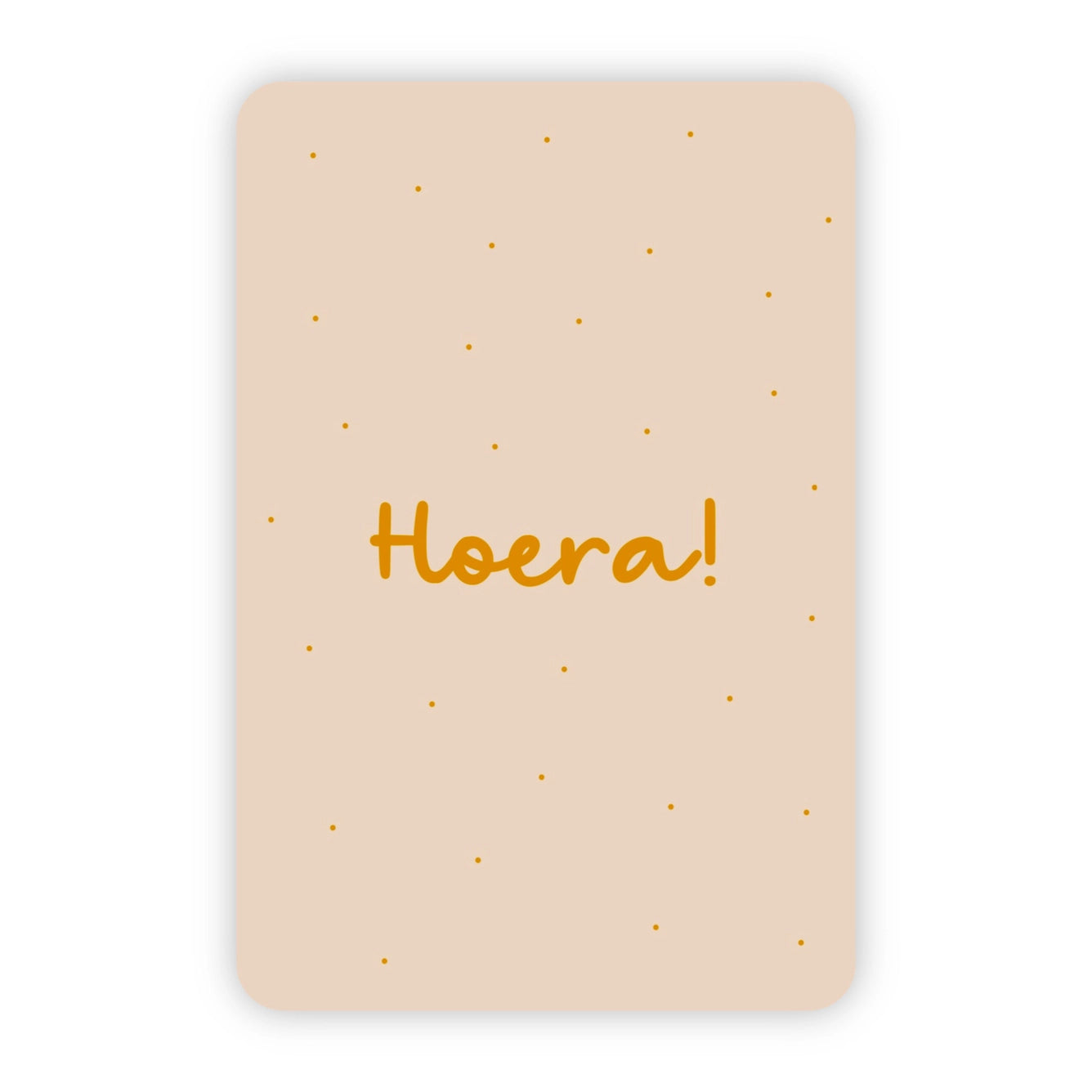 Wenskaart | Hoera goudfolie