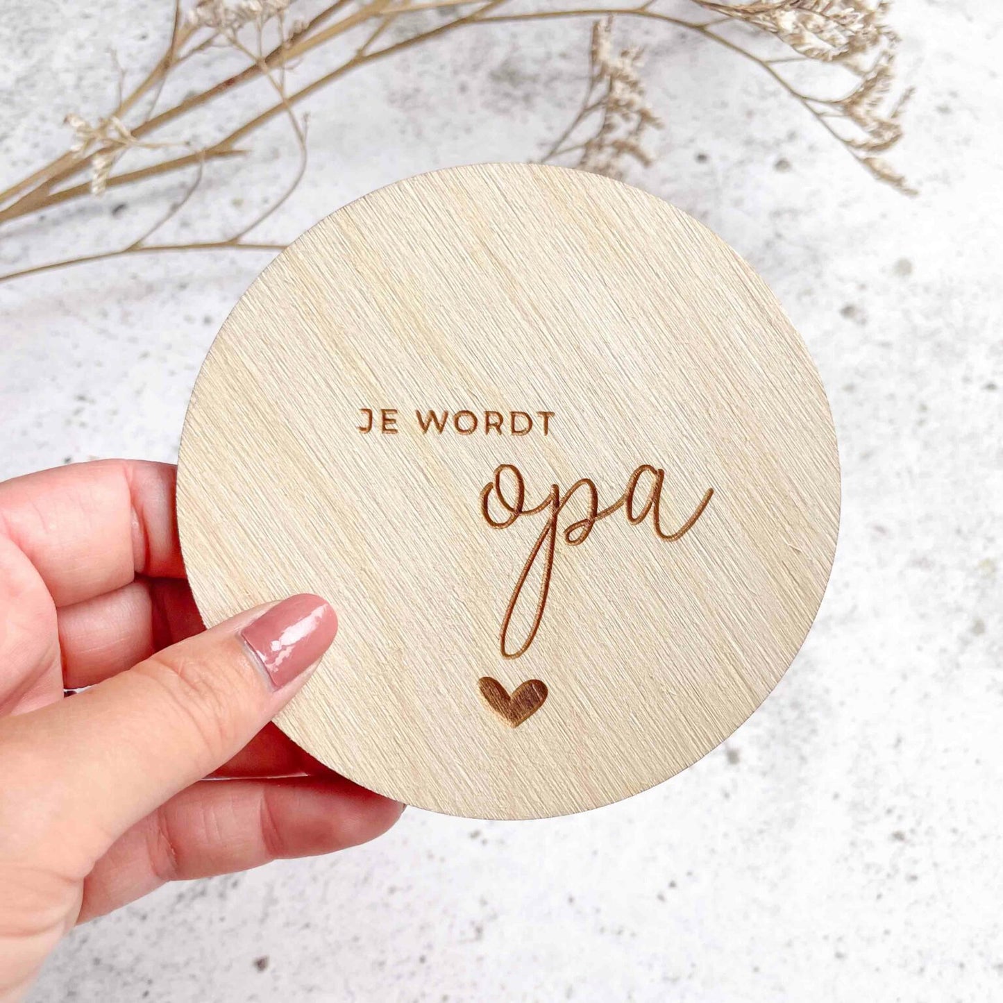 Je wordt opa | Zwangerschapsaankondiging