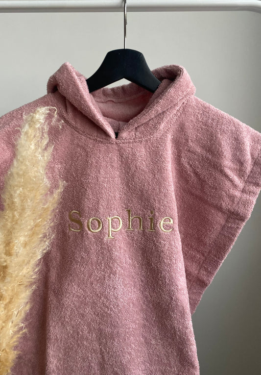 Poncho - sandstone pink