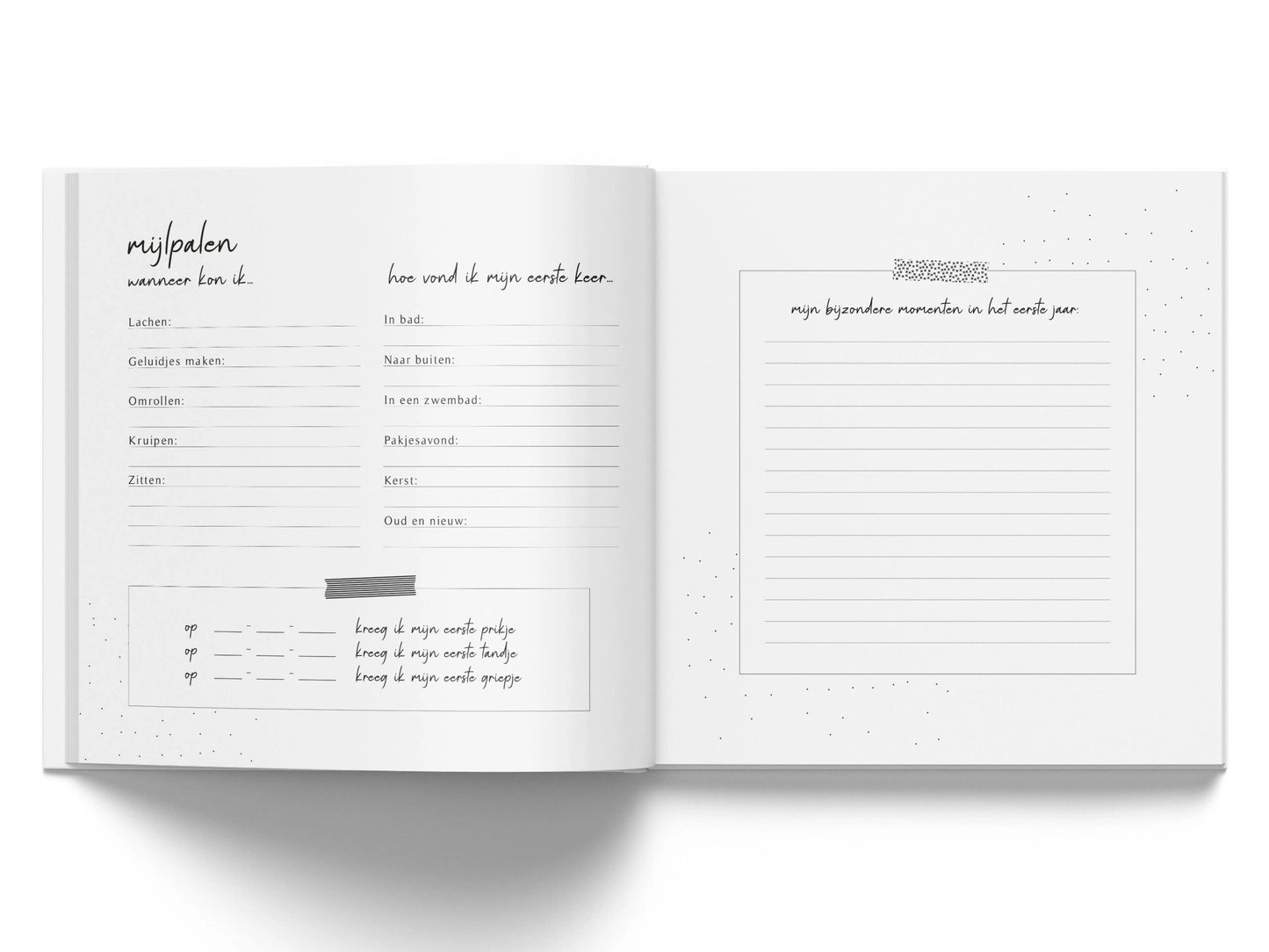 Mijn eerste jaar | Linnen invulboek