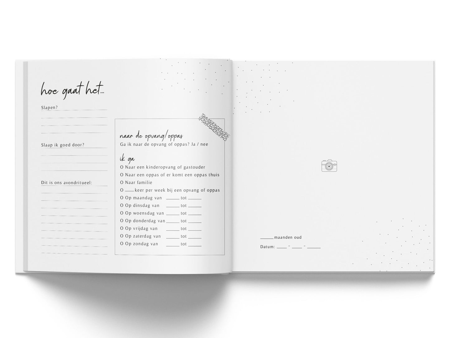 Mijn eerste jaar | Linnen invulboek