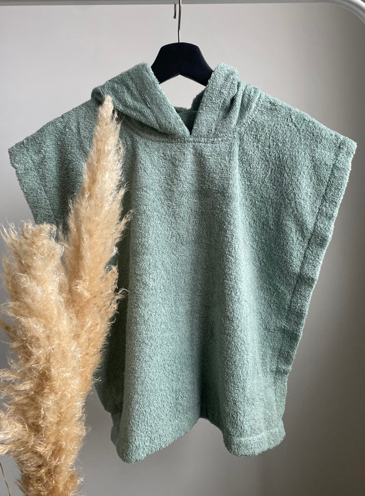 Poncho - stone green