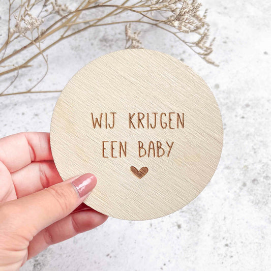 Wij krijgen een baby | Zwangerschapsaankondiging
