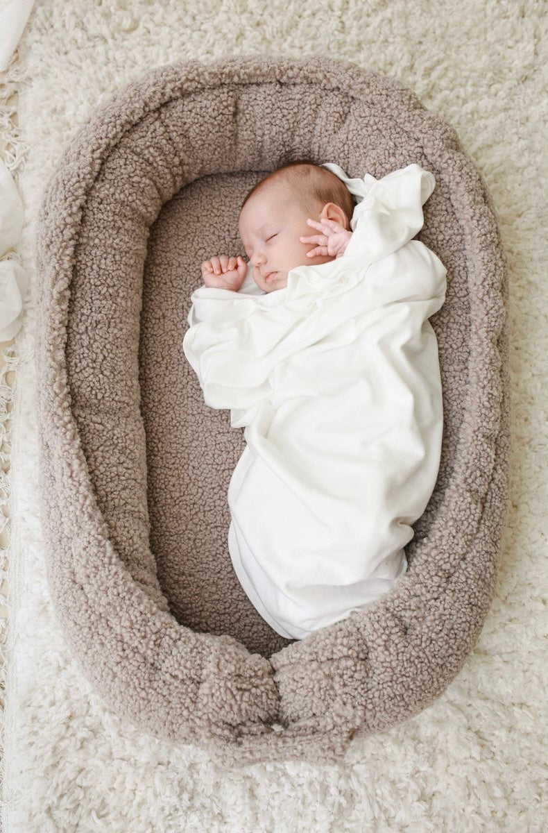 Babynestje teddy - Taupe