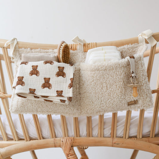 Teddy organizer box & bed cream