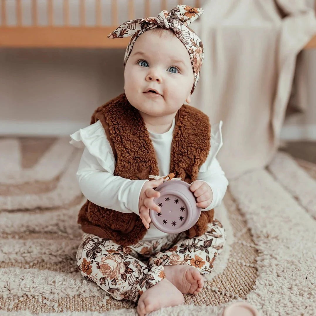Teddy gilet | Donkerbruin